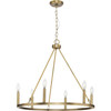 Gilliam Collection Six-Light Vintage Brass New Traditional Chandelier (P400313-163)