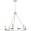 Gilliam Collection Six-Light Brushed Nickel New Traditional Chandelier (P400313-009)