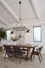 Gilliam Collection Nine-Light Matte Black New Traditional Chandelier (P400314-31M)