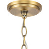 Gilliam Collection Nine-Light Vintage Brass New Traditional Chandelier (P400314-163)