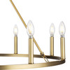 Gilliam Collection Nine-Light Vintage Brass New Traditional Chandelier (P400314-163)