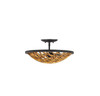 Ventura 3-Light Ceiling Light in Matte Black and Gold (6-9353-3-46)