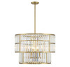 Rohe 5-Light Pendant in Warm Brass (7-2224-5-322)