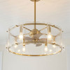 Savoy House Genry 5-Light LED Fan D'Lier in Warm Brass (27-FD-8201-322)