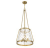 Crawford 4-Light Pendant in Warm Brass (7-1804-4-322)