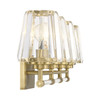 Garnet 4-Light Bathroom Vanity Light in Warm Brass (8-6001-4-322)