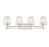 Garnet 4-Light Bathroom Vanity Light in Polished Nickel (8-6001-4-109)