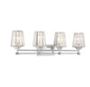 Garnet 4-Light Bathroom Vanity Light in Polished Nickel (8-6001-4-109)