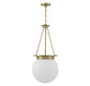 Manor 3-Light Pendant in Warm Brass (7-3901-3-322)