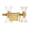 Bennington 4-Light LED Bathroom Vanity Light in Warm Brass (8-9702-4-322)