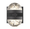 Biscayne 2-Light LED Wall Sconce in Matte Black (9-4484-2-89)