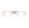Whitney 4-Light Bathroom Vanity Light in Satin Nickel (8-7710-4-SN)