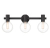Savoy House Wright 3-Light Bathroom Vanity Light in Matte Black (8-3076-3-BK)
