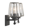 Garnet 2-Light Bathroom Vanity Light in Matte Black (8-6001-2-BK)