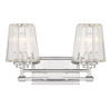 Savoy House Garnet 2-Light Bathroom Vanity Light in Polished Nickel (8-6001-2-109)