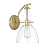 Savoy House Foster 1-Light Wall Sconce in Warm Brass (9-7005-1-322)