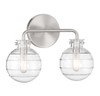Mason 2-Light Bathroom Vanity Light in Satin Nickel (8-4300-2-SN)
