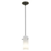 Cylinder Oil Rubbed Bronze LED Pendant (28030-3C-ORB/OPL)