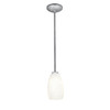 Champagne Brushed Steel LED Pendant (28012-3R-BS/WHST)