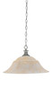 Chain Hung Pendant Shown In Brushed Nickel Finish With 20" Amber Marble Glass (96-BN-53813)