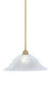 Stem Pendant With Hang Straight Swivel Shown In New Age Brass Finish With 20" White Marble Glass  (72-NAB-53815)