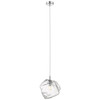 Boulder Chrome LED Pendant (63128LEDDLP-MSS/CLR)