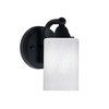 Paramount 1 Light Wall Sconce In Matte Black Finish With 4" White Marble Glass (3421-MB-3001)