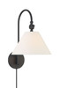 1-Light Wall Sconce in Matte Black (M90085MBK)