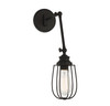 1-Light Adjustable Wall Sconce in Matte Black (M90022MBK)