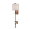 Devon 1-Light Wall Sconce in Warm Brass (9-7140-1-322)