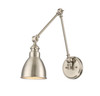Dakota 1-Light Adjustable Wall Sconce in Satin Nickel (9-960-1-SN)