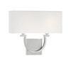 Rhodes 2-Light Wall Sconce in Satin Nickel (9-998-2-SN)