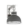Savoy House Corning 1-Light Wall Sconce in Gray with Polished Nickel Accents (9-8884-1-175)