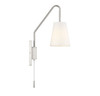 Savoy House Owen 1-Light Adjustable Wall Sconce in Satin Nickel (9-0900CP-1-SN)
