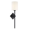 Savoy House Destin 1-Light Wall Sconce in Matte Black (9-0902-1-89)