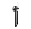 Kenyon 1-Light Wall Sconce in Kenyon Black and Chrome (9-1918-1-150)