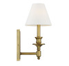 Washburn 1-Light Wall Sconce in Warm Brass (9-0700-1-322)