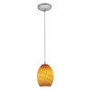 Brandy FireBird Brushed Steel LED Pendant (28023-3C-BS/AMBFB)