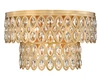 Z-Lite Dealey 9 Light Flush Mount in Heirloom Brass (822F20-HB)