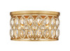 Z-Lite Dealey 5 Light Flush Mount in Heirloom Brass (6010F18HB)
