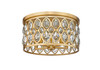 Z-Lite Dealey 5 Light Flush Mount in Heirloom Brass (6010F18HB)