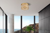 Z-Lite Dealey 5 Light Flush Mount in Heirloom Brass (6010F18HB)