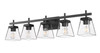 Z-Lite Lauren 5 Light Vanity in Matte Black (819-5V-MB)