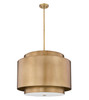 Z-Lite Harlech 4 Light Chandelier in Rubbed Brass (739P32-RB)
