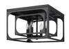 Easton 4 Light Flush Mount in Matte Black (3038F-MB)