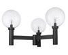 Laurent 3 Light Outdoor Post Mount Fixture in Black (599BP3-BK)