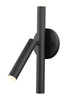 Forest 3 Light Wall Sconce in Matte Black (917-3S-MB-LED)