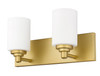 Z-Lite Soledad 2 Light Vanity in Brushed Gold (485-2V-BG)