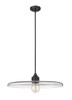 Paloma 1 Light Pendant in Matte Black (821P24-MB)