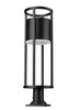 Luca 1 Light Outdoor Pier Mounted Fixture in Black (517PHB-533PM-BK-LED)